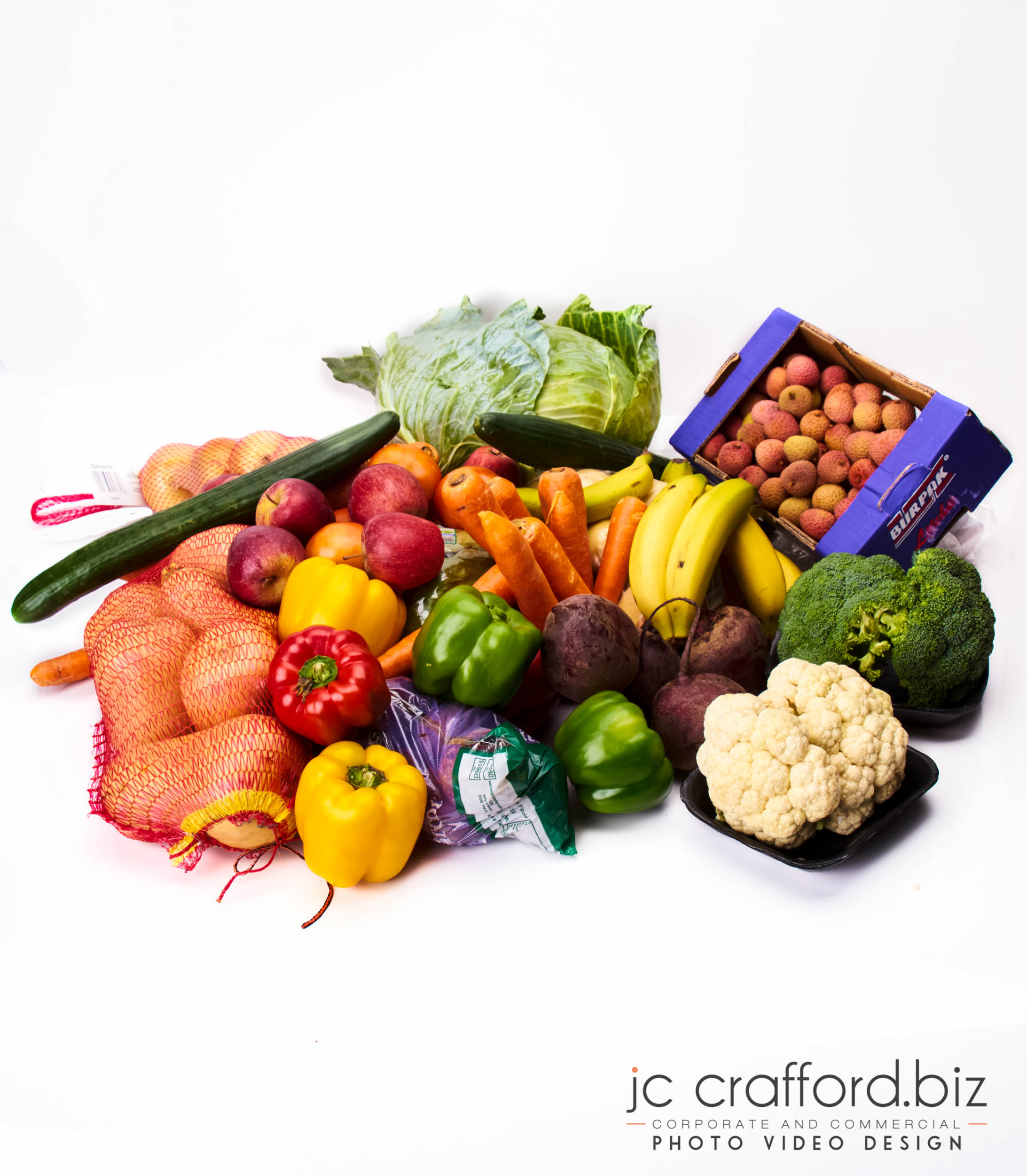 vegetable product studio shoot in Pretoria